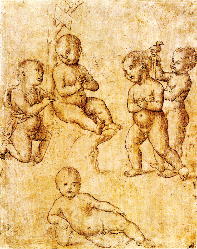   拉斐尔·桑西  Raffaello Santi  ——素描作品 (2)